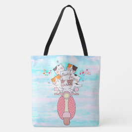 Boho Cat Lover, Happy Cats Tasche