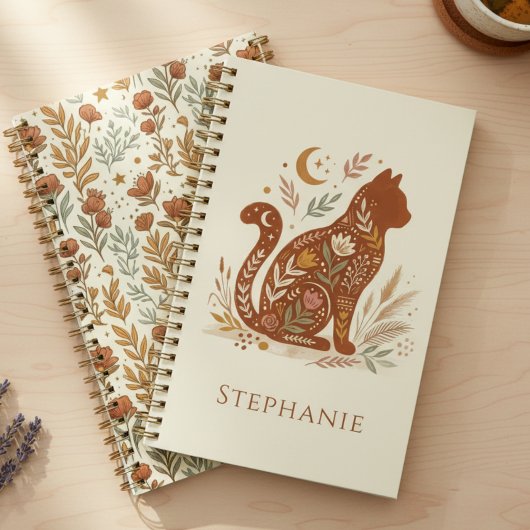 Boho Cat Planner – Celestial Feline Gift Planer