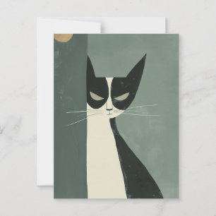 Boho Cat Postkarte