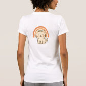 Boho Cat T-Shirt with Retro Arch Design (Rückseite)