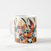Boho Cats & Earth Tones Kaffeetasse (Vorderseite Links)