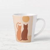 Boho Cats Sunset Wüste Milchtasse (Rechts)