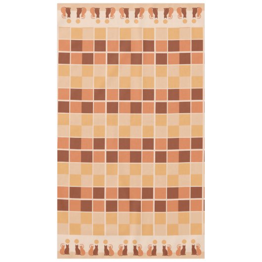 Boho Cats Sunset Wüste Tischdecke (Vorderseite)