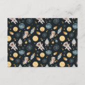 Boho Celestial Animal Baby Shower Diapper Raffle Begleitkarte (Rückseite)