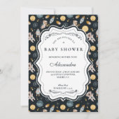 Boho Celestial Animal Baby Shower Einladung (Vorderseite)