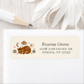 Boho Celestial Bear Return Address (Insitu)