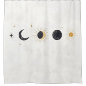 Boho Celestial Bliss Duschvorhang (Vorderseite)