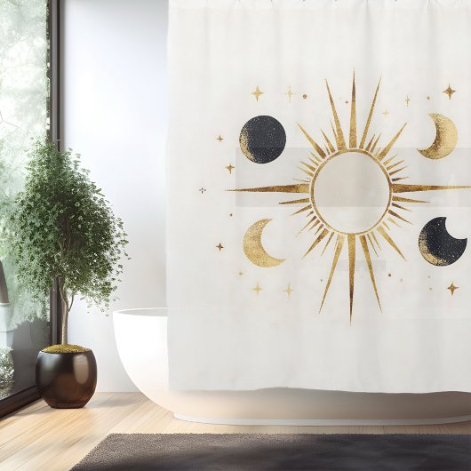 Boho Celestial Bliss Duschvorhang