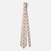 Boho-Celestial-Blumen-Mondmuster (2) Krawatte (Vorderseite)