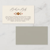 Boho Celestial Book Request Enclosure Card Platzkarte (Vorne/Hinten)