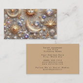 Boho Celestial Business Card – Cosmic Night Sky Visitenkarte (Vorne/Hinten)
