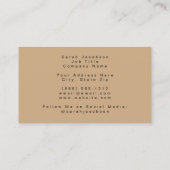 Boho Celestial Business Card – Cosmic Night Sky Visitenkarte (Rückseite)
