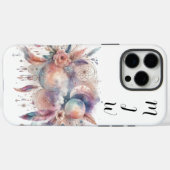 Boho Celestial Feather iPhone / iPad Fall Case-Mate iPhone Hülle (Rückseite (Horizontal))