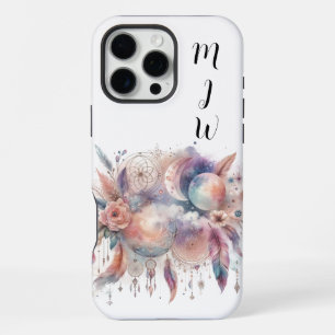 Boho Celestial Feder iPhone / iPad Hülle iPhone 16 Pro Max Hülle
