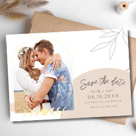 Boho Celestial Foto Wedding Save The Date