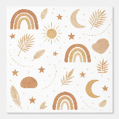 Boho Celestial Kinderzimmer Wallpaper Tapete (Vorderseite)