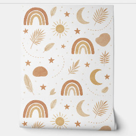 Boho Celestial Kinderzimmer Wallpaper Tapete