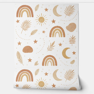 Boho Celestial Kinderzimmer Wallpaper Tapete