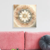 Boho-Celestial-Mandala in sanfter Harmonie Leinwanddruck (Insitu (Wohnzimmer))