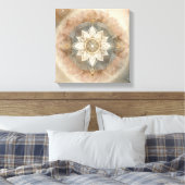 Boho Celestial Mandala in Soft Harmony Leinwanddruck (Insitu (Schlafzimmer))