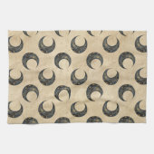 Boho Celestial Mond Goldmuster Geschirrtuch (Horizontal)