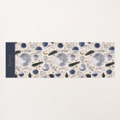 Boho Celestial Moon Phase Crystal Mystical Muster Yogamatte (Rückseite (Horizontal))