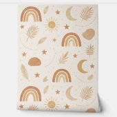 Boho Celestial Rainbow Kinderzimmer Wallpaper - Wa Tapete (Abrollen)