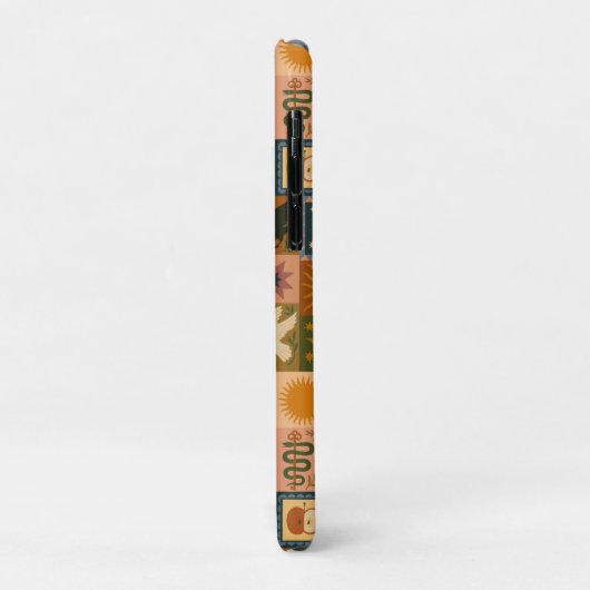 Boho Celestial | Retro Sun & Moon Case-Mate iPhone Hülle (Hinten/Links)