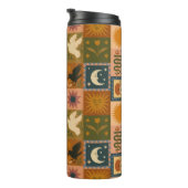 Boho Celestial | Retro Sun & Moon Thermosbecher (Nach rechts gedreht)