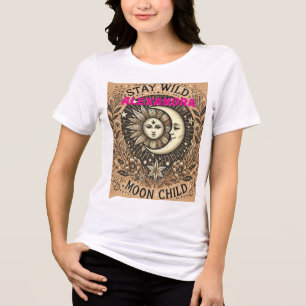 Boho Celestial "Shine moon Child" T - Shirt - Myst