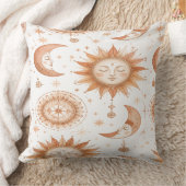 Boho Celestial Sonne Mond Wurf Kissen (Decke)