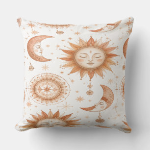Boho Celestial Sonne Mond Wurf Kissen