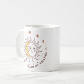 Boho Celestial Sun and Moon Kaffeetasse (Vorderseite Links)