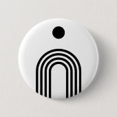 Boho Celestial Sun Button (Vorderseite)