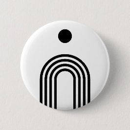 Boho Celestial Sun Button