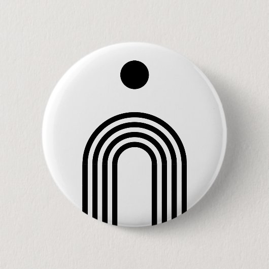 Boho Celestial Sun Button (Vorderseite)