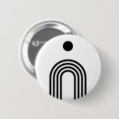 Boho Celestial Sun Button (Vorne & Hinten)