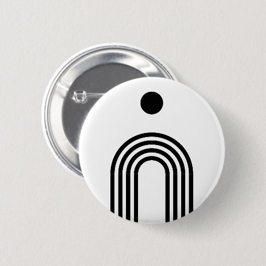 Boho Celestial Sun Button (Vorne & Hinten)