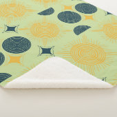 Boho Celestial Sun Moon Mint Sherpadecke (3/4)