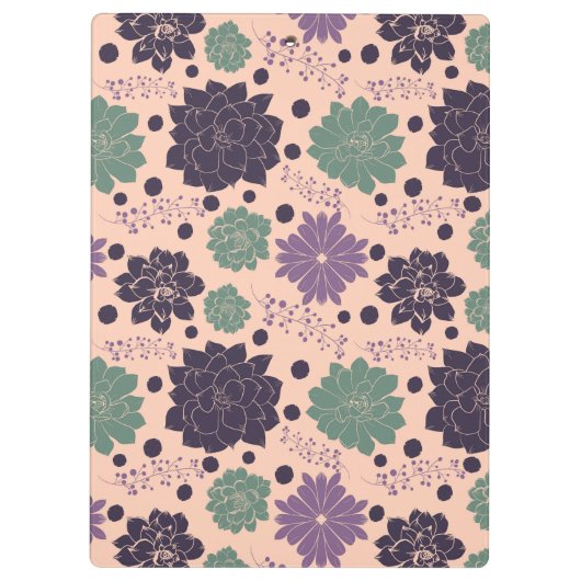 Boho Celestial Sun Moon Monogram Script Klemmbrett (Rückseite)