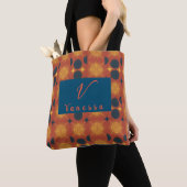 Boho Celestial Sun Moon Monogram Script Tote Bag Tasche (Von Nahem)