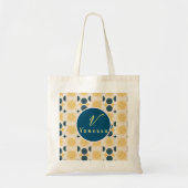 Boho Celestial Sun Moon Monogram Script Tragetasche (Vorne)