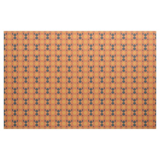 Boho Celestial Sun Moon Orange Pattern Stoff (Fat Quarter (45,7 x 55,9 cm))