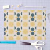 Boho Celestial Sun Moon Pattern Seidenpapier (Handwerk)