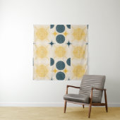 Boho Celestial Sun Moon Pattern Wandteppich (Beispiel)