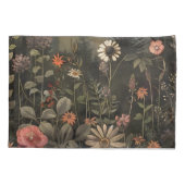 Boho Celestial Sun Moon Wildflower Garden Kissenbezug (Rückseite)