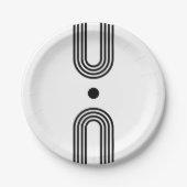 Boho celestial Sun Pappteller (Vorderseite)