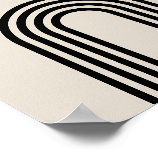 Boho Celestial Sun Poster (Ecke)