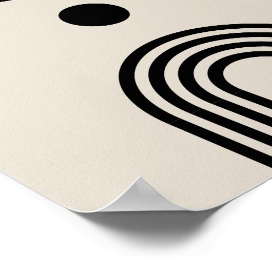 Boho celestial Sun Poster (Ecke)