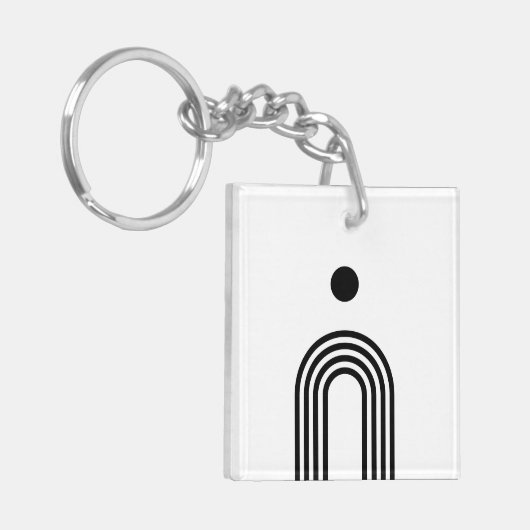 Boho Celestial Sun Schlüsselanhänger (Vorderseite links)